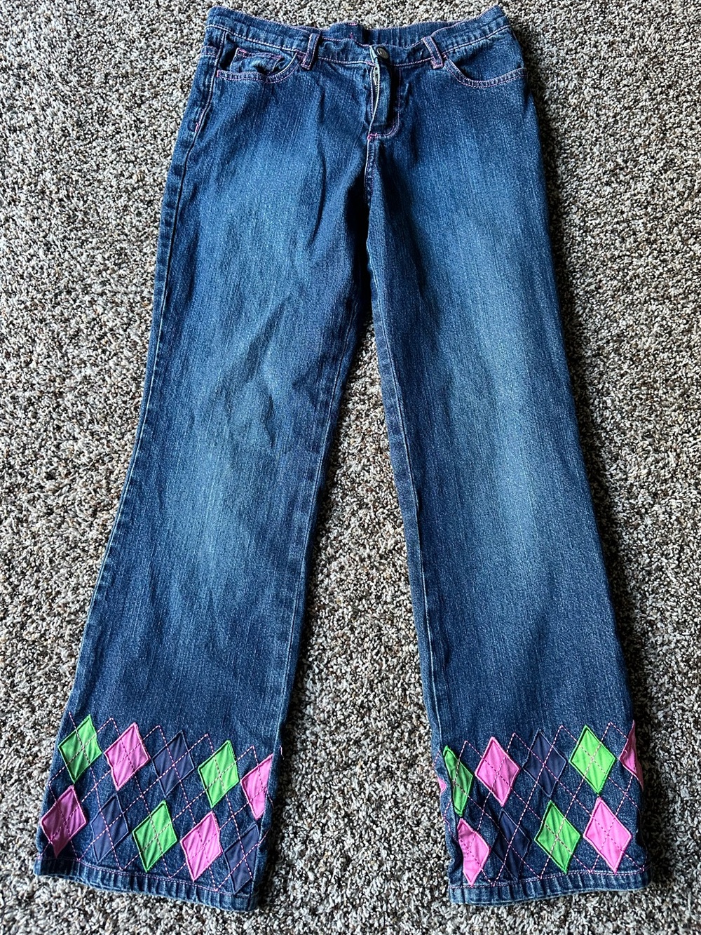 Lily Pulitzer Diamond embroidered diamond jeans